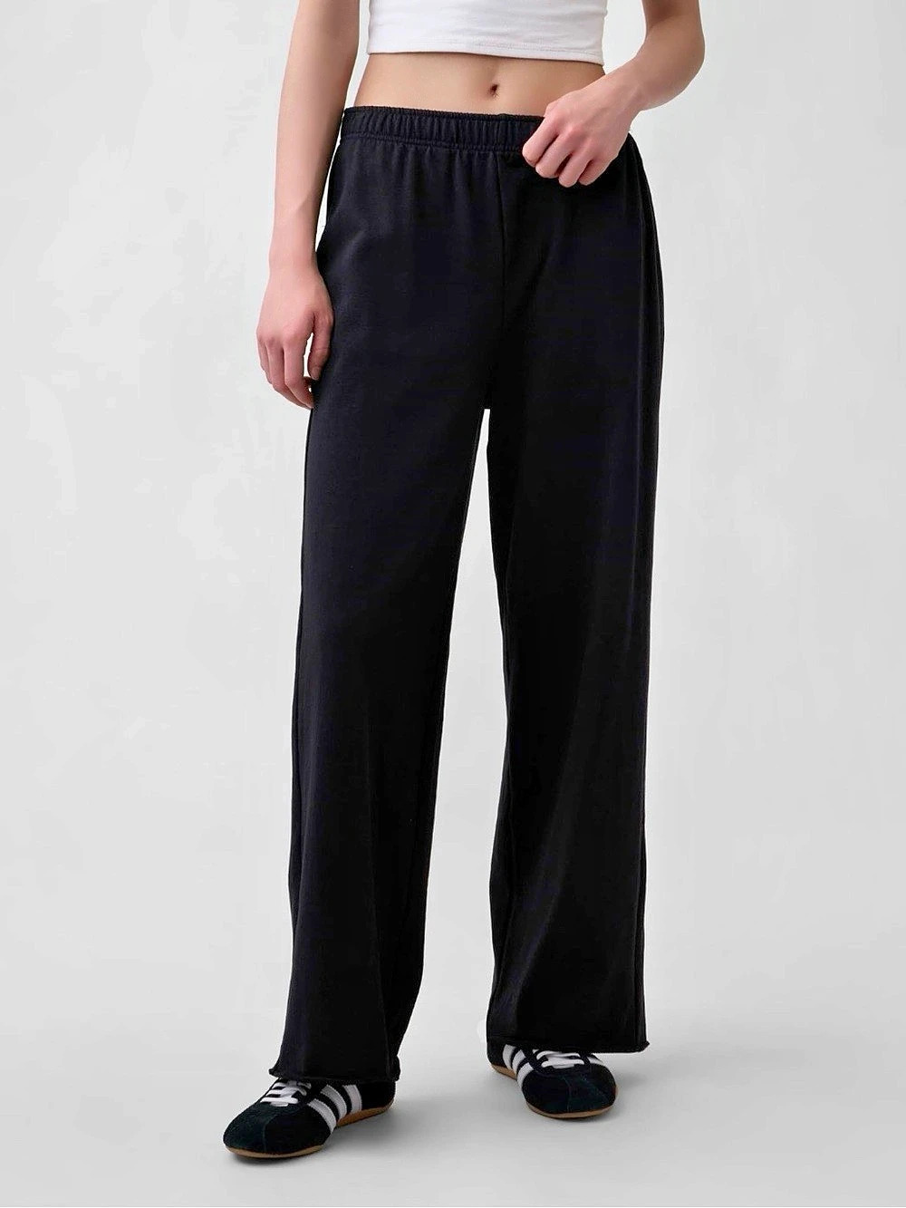 Gap Wide Leg Pants in Black Size Medium
